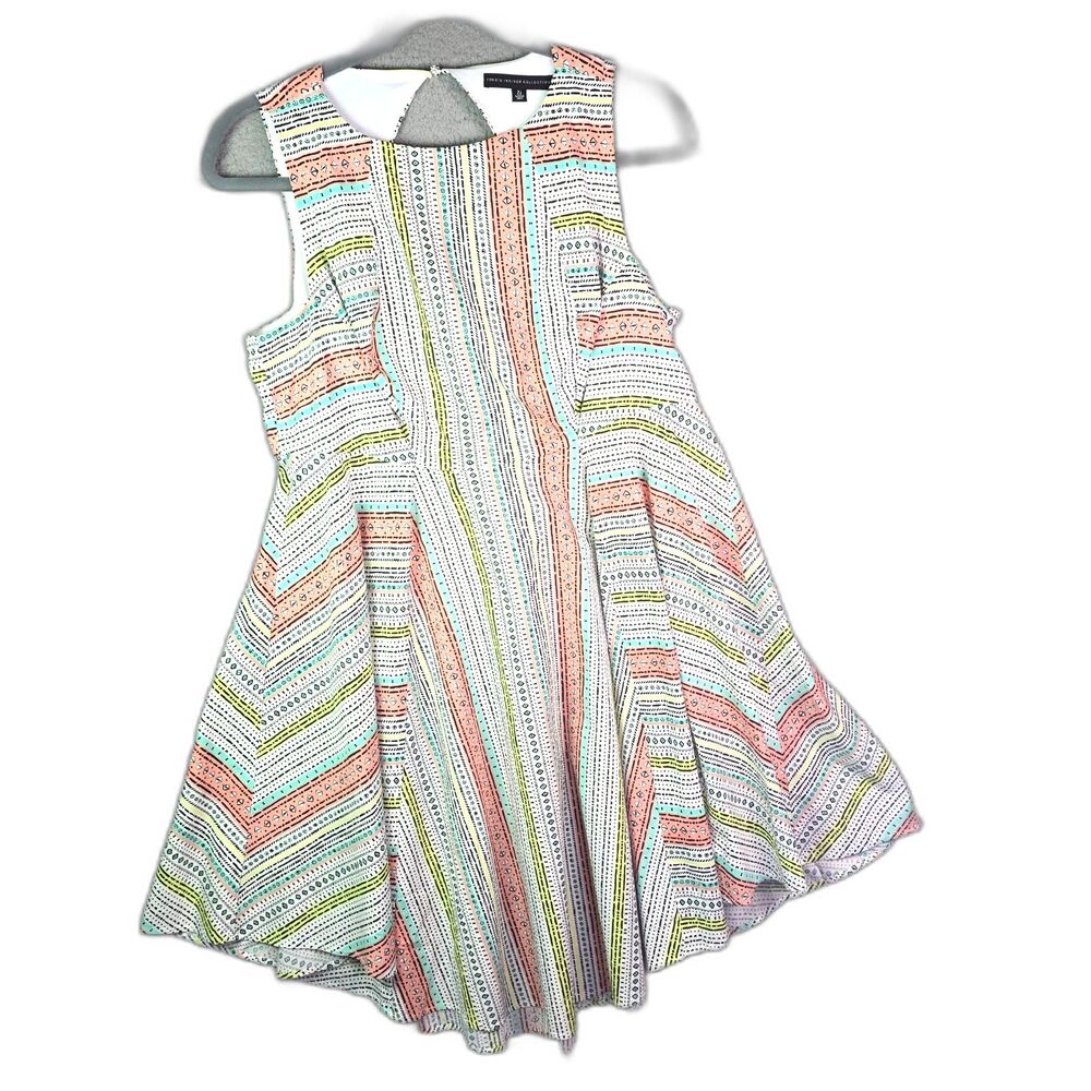 Torrid Insider Collection Stripe Dress Multicolor 22 Sleeveless Fit Flare